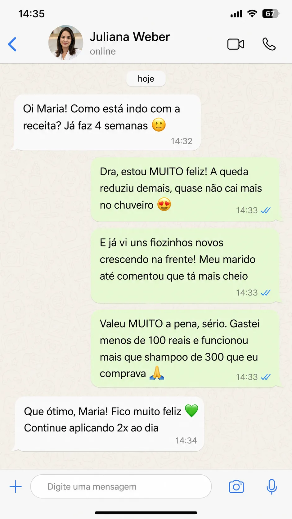 Depoimento WhatsApp 1