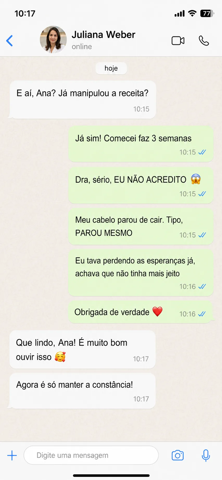 Depoimento WhatsApp 2